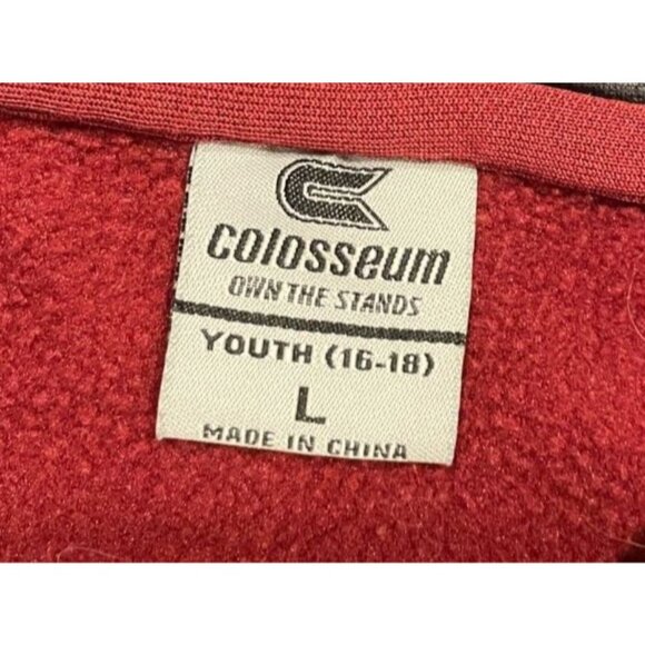 Colosseum Colorado Avalanche Youth L (16/18) Full-Zip Hoodie Jacket Red & Gray c - Picture 9 of 11